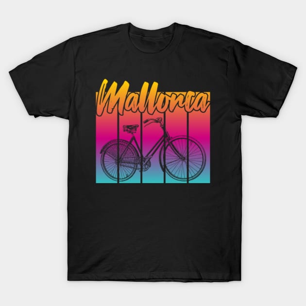 vintage bike mallorca sunset T-Shirt by FromBerlinGift